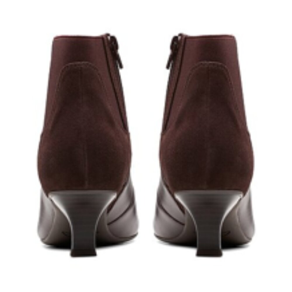 Clarks Kepley Erin Leather Ankle Boots, Brown Suede, Size 9.5M - Picture 2 of 8